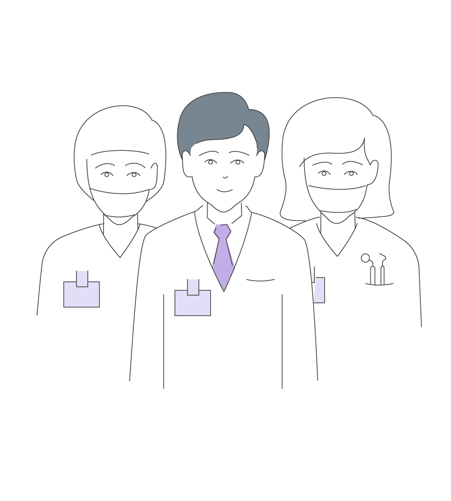 icon of dental medical team